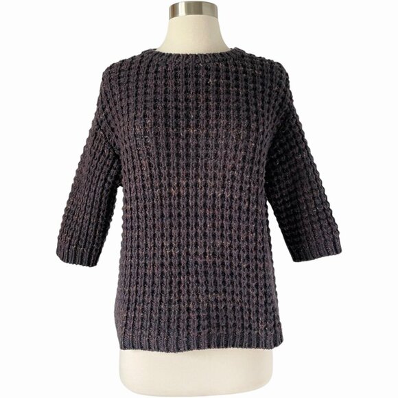 Brunello Cucinelli Chunky Knit Cashmere Sweater Purple - Picture 8 of 8